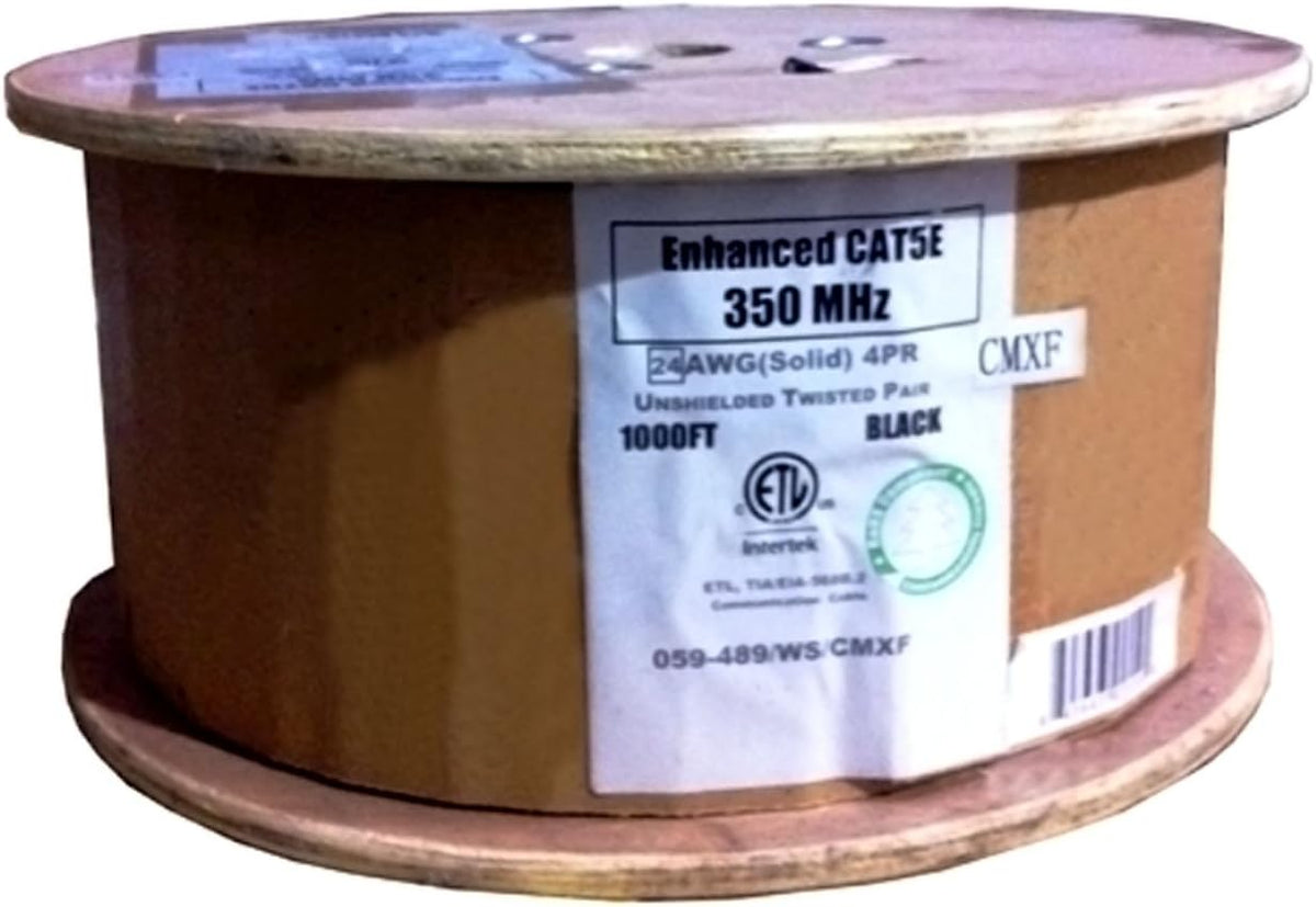 1000ft Black Bulk Ethernet Cable G271