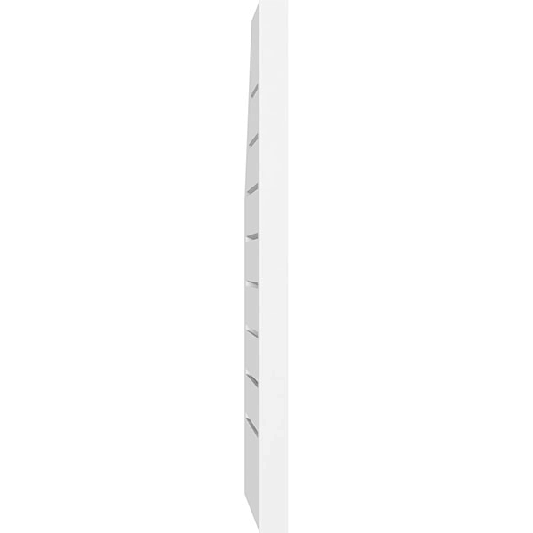 Half Octagon Top Right Surface Mount PVC Gable Vent S652