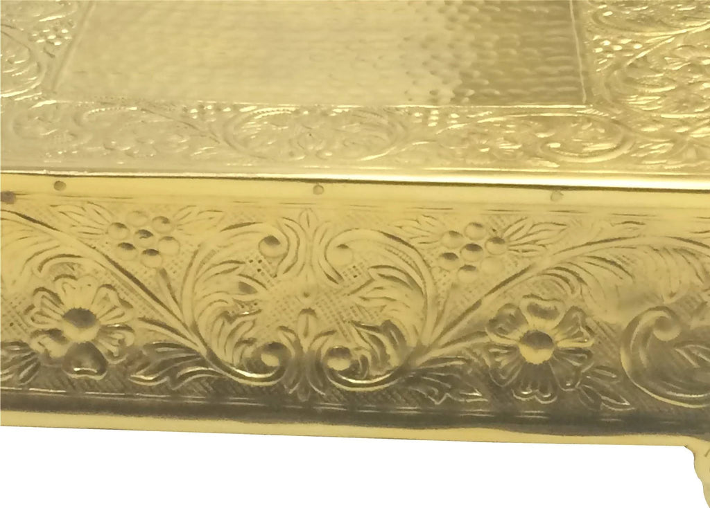 Gold Aluminum Wedding Cake Stand D6041