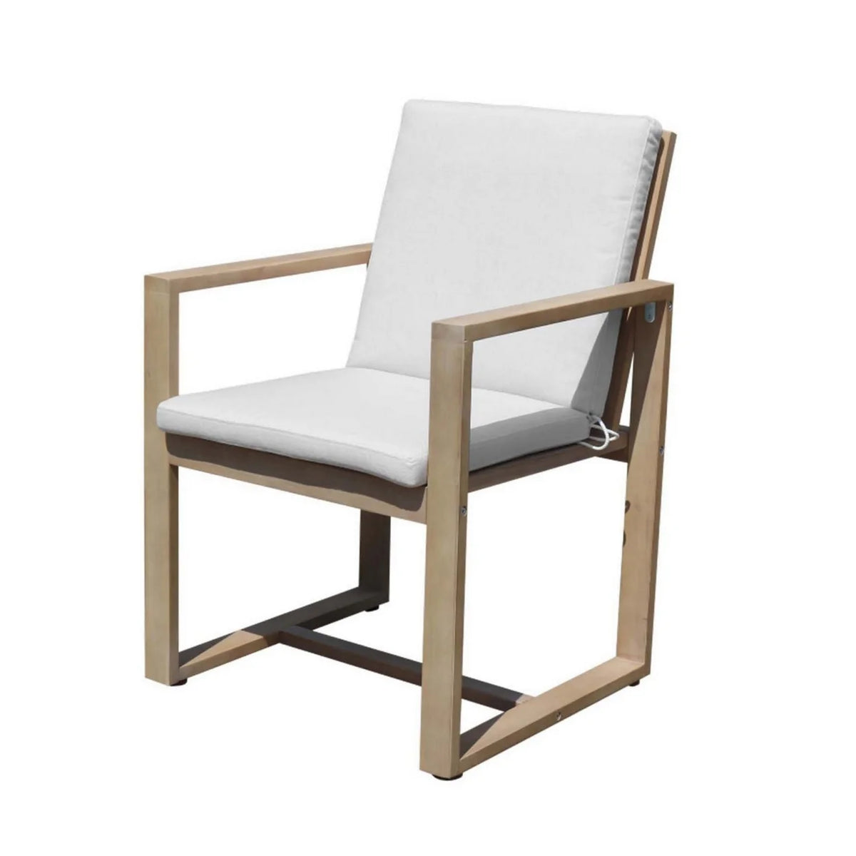 Natural Brown Eucalyptus Wood Dining Chair O780644