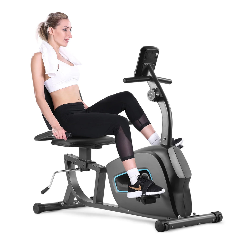 Indoor Recumbent Exercise Bike with Adjustable Seat Q2242