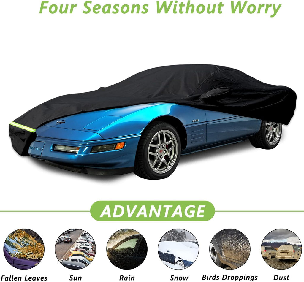 Waterproof Car Cover for C4 Corvette, 190T, Up to 200” L Z160240