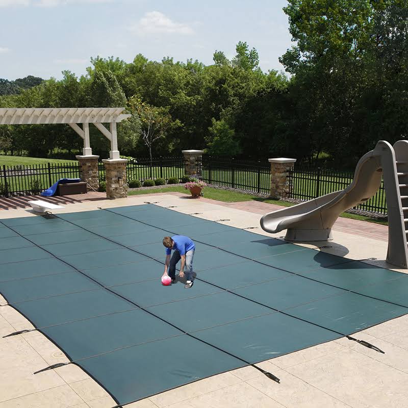 Blue 20-Year Ultra Light Solid Safety Cover for 18-ft x 36-ft Rect Pool H871158
