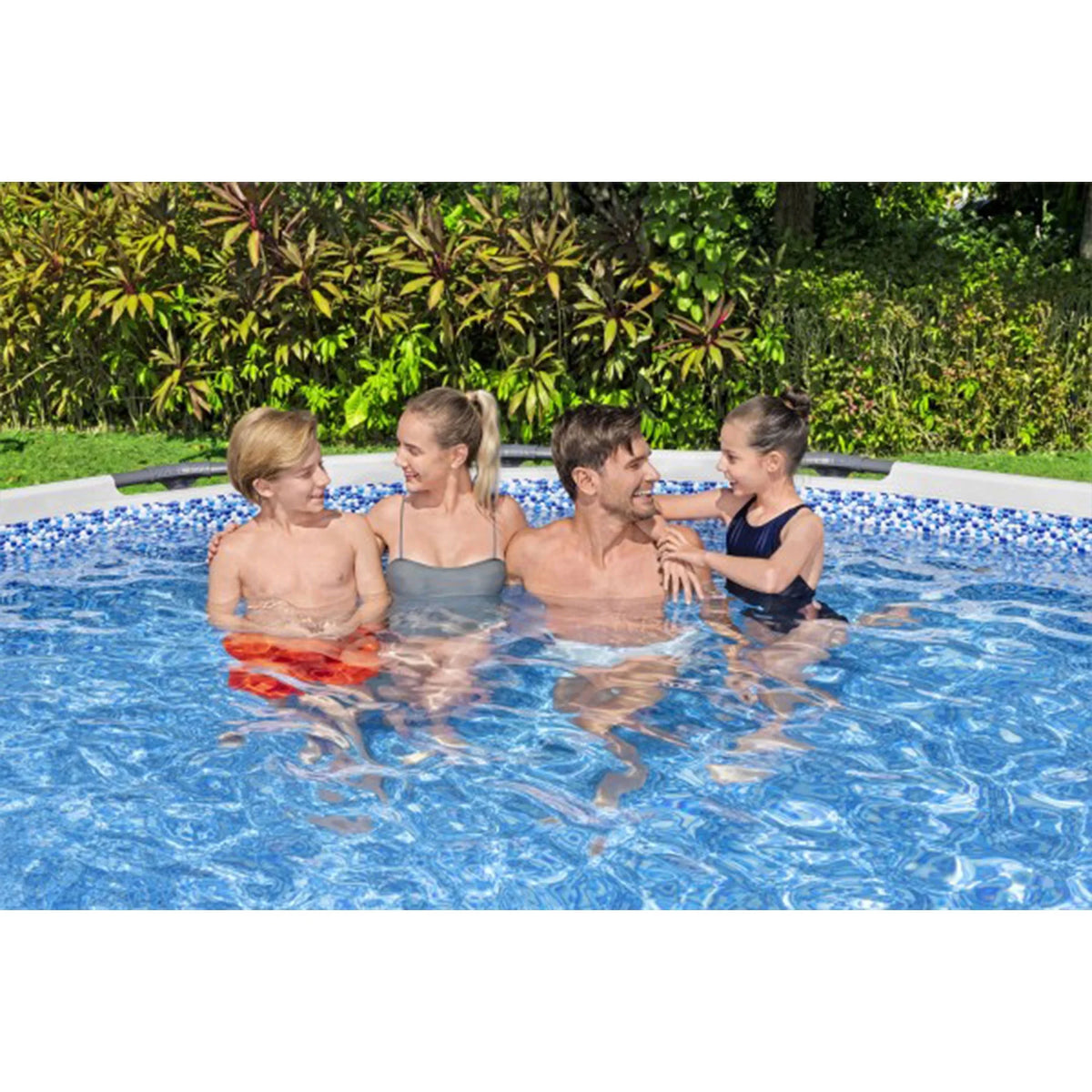 15' x 48 Round Above Ground Swimming Pool Set W499549