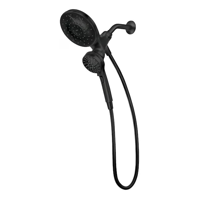 Matte Black Six-Function Showerhead with Handheld Combo J480