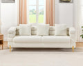 White 85 inch 3 Seat Sofa P3851