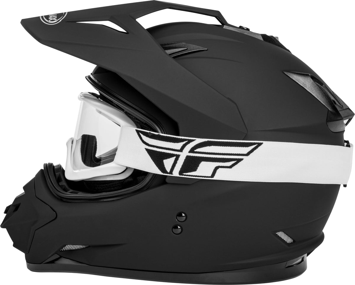 Matte Black Dual-Sport Snow Helmet M17545