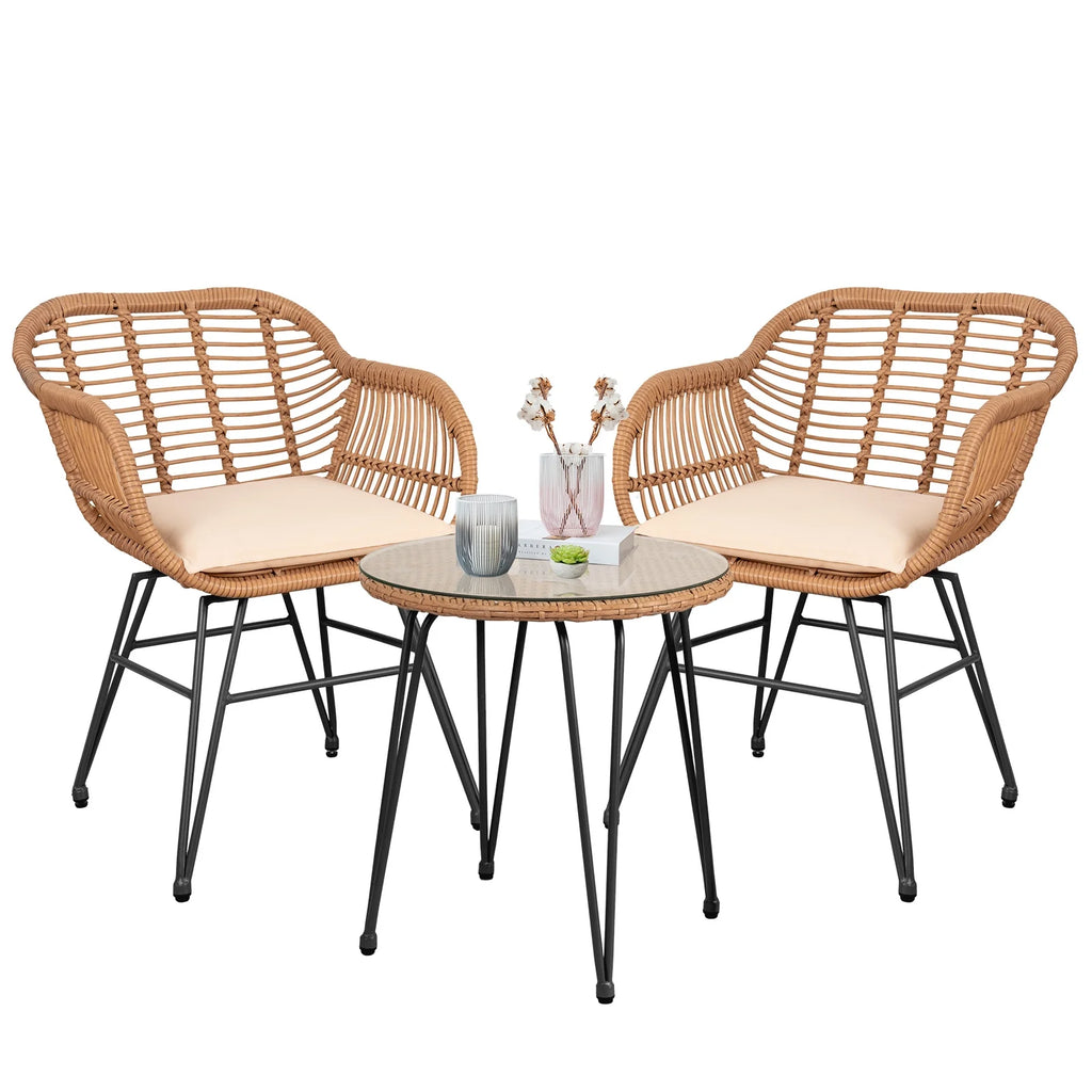3-Piece Beige Patio Conversation Set G32168