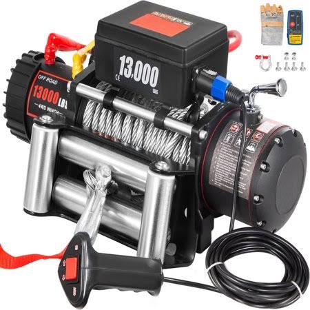 13000lb 12V Electric Winch with Steel Cable I797653