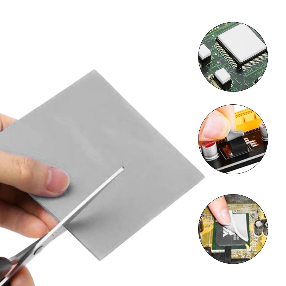 Thermal Pads 120x120x1.5 mm 12.8W/mK Silicone Pad Pack of 2 J10805