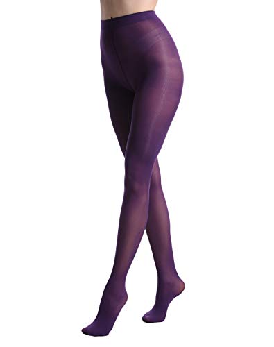 80 Denier Microfibre Semi Opaque High Waist Footed Pantyhose L49293