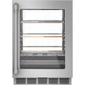 24 in. 14-Bottle Wine and 126-Can Beverage Cooler in Stainless Steel X51493