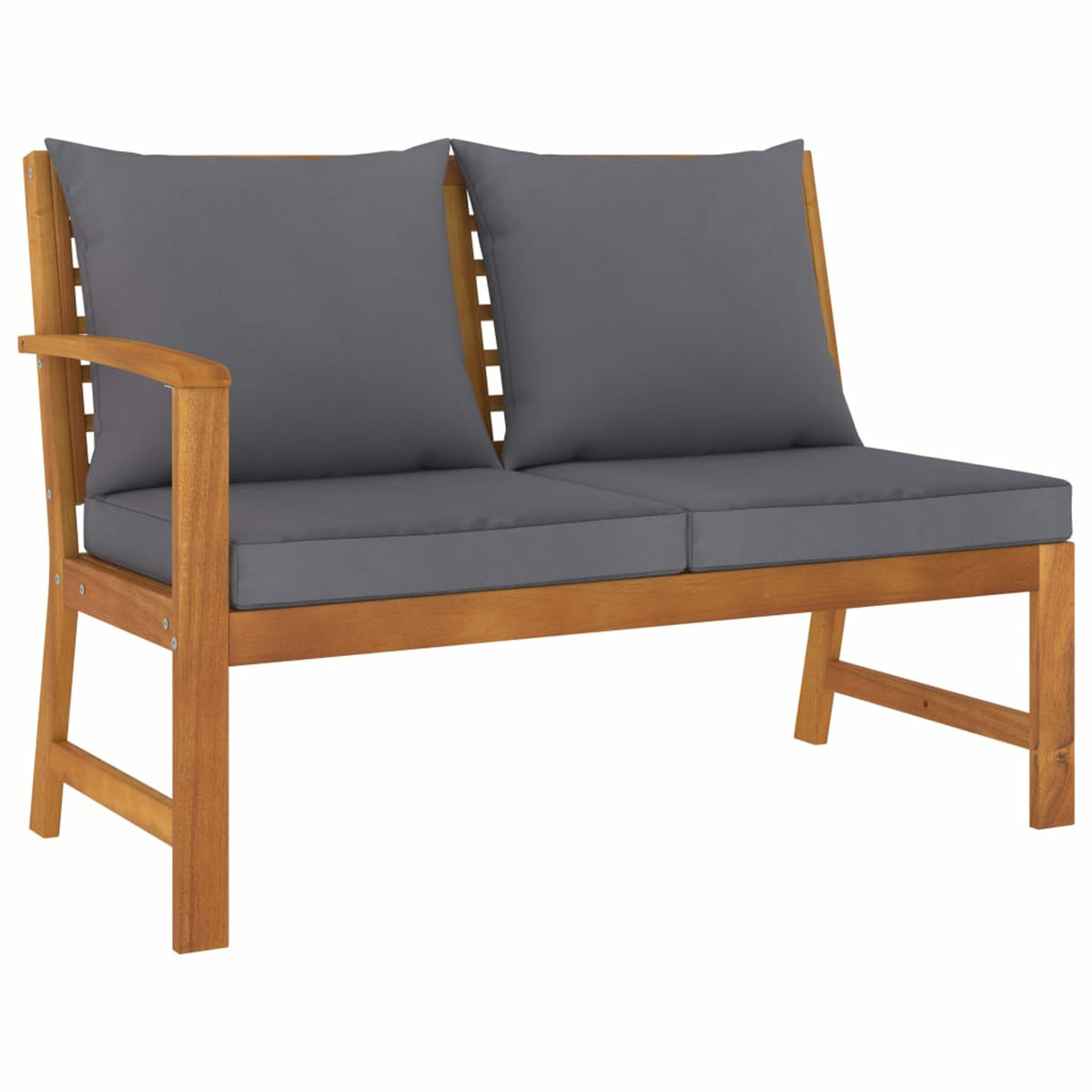 6 Piece Patio Lounge Set with Cushions Acacia Wood Outdoor Sectional Set Q931195