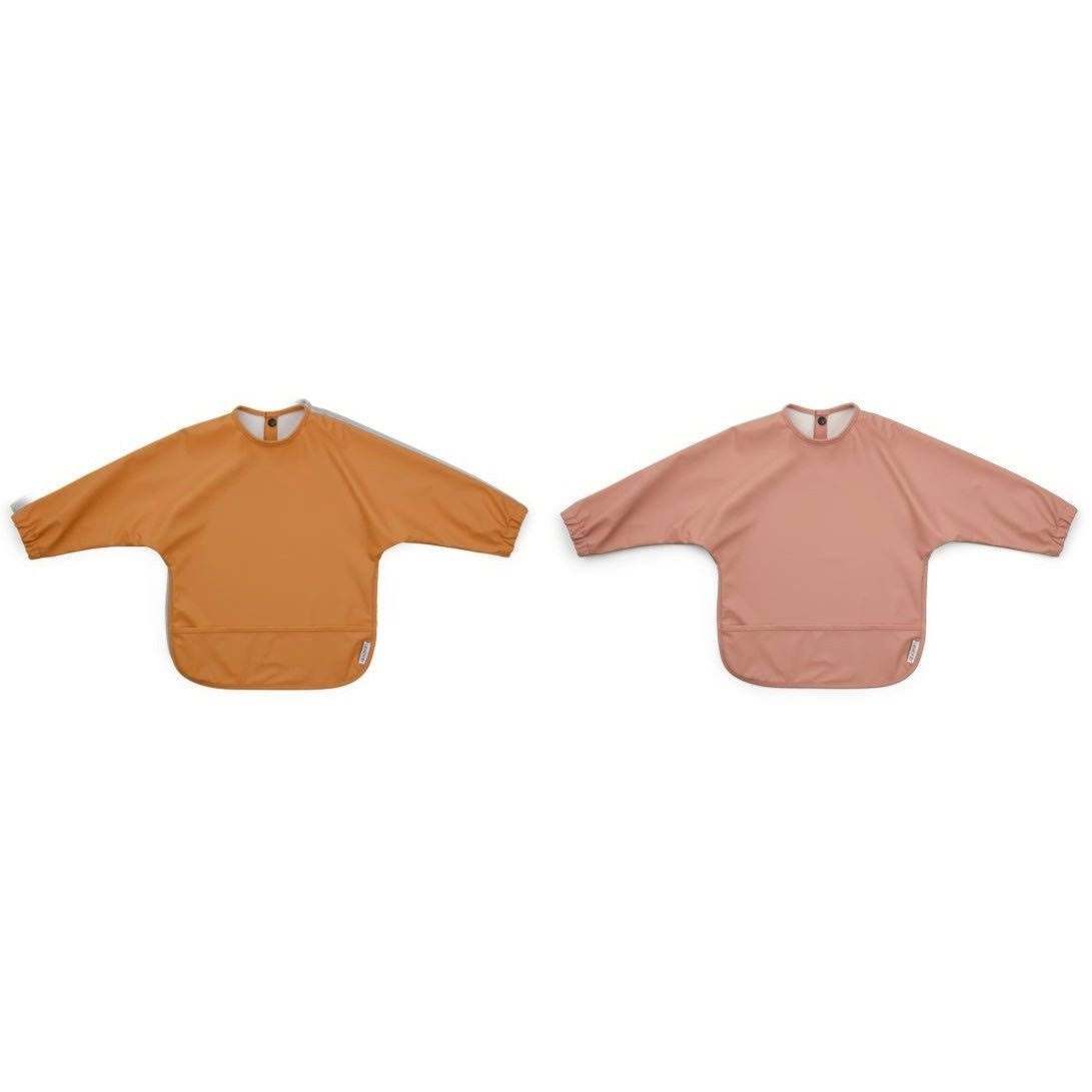 Waterproof Bib 2 Pk Dark Rose Mustard A25955
