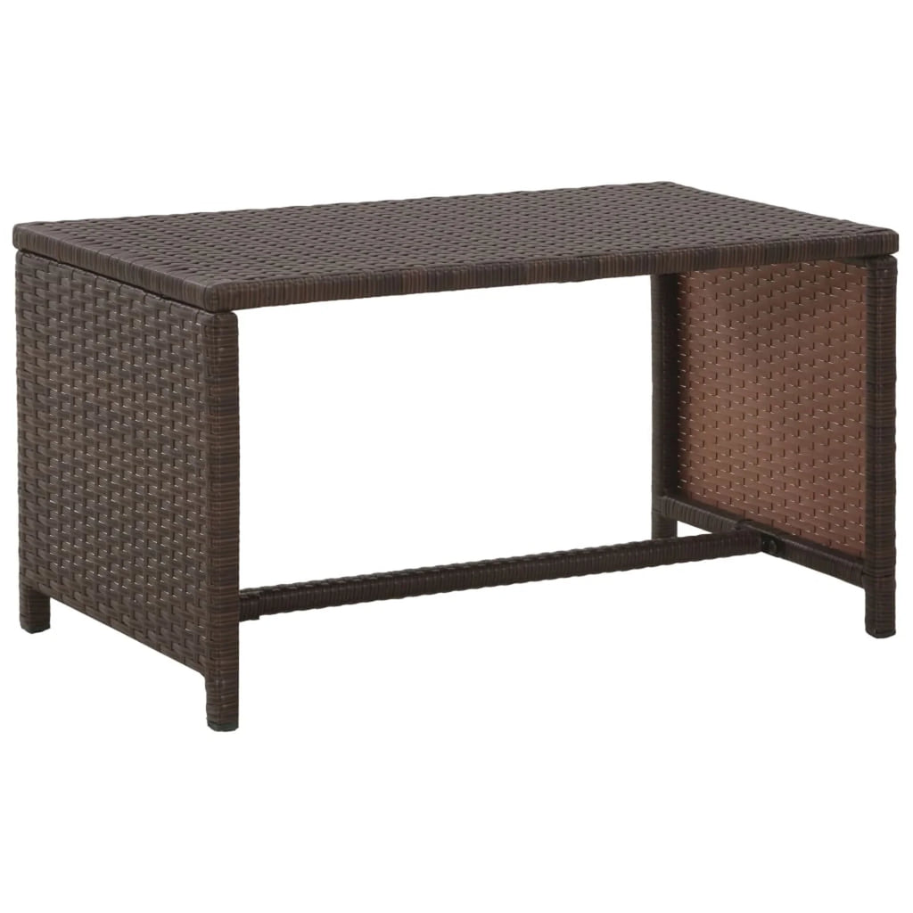 4 Piece Poly Rattan Outdoor Sectional Sofa Set with Coffee Table V765