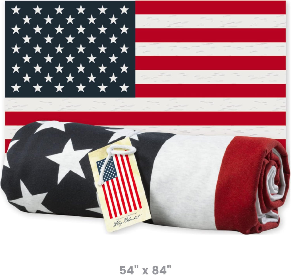 American Flag Red White and Blue Super Soft Lightweight Blanket 54 x 84 P4056