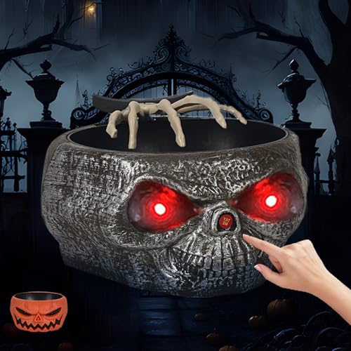 Halloween Candy Bowl with Moving Skeleton Hand F7213