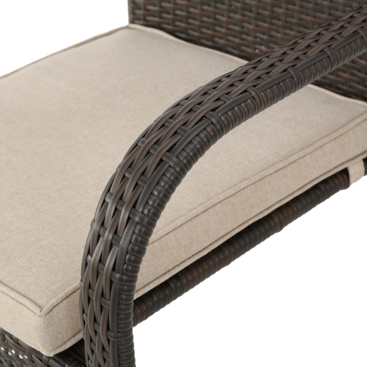 Outdoor Wood and Wicker 8 Seater Dining Set W2335