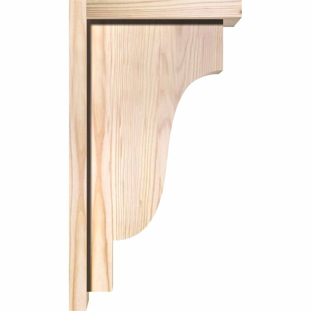 Douglas Fir Newport Smooth Corbel with Backplate G809266