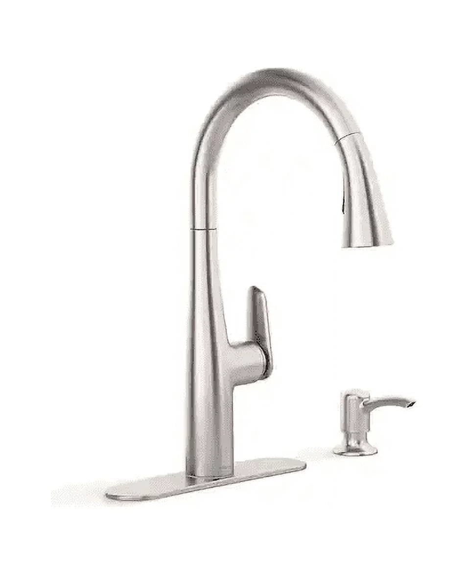 Pull Down Sprayer Kitchen Faucet Stainless Y366952