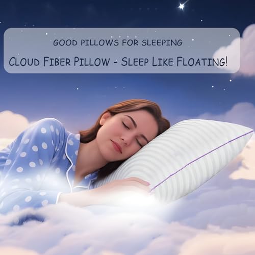 King Size Set of 2 Breathable Down Alternative Microfiber Pillows R369