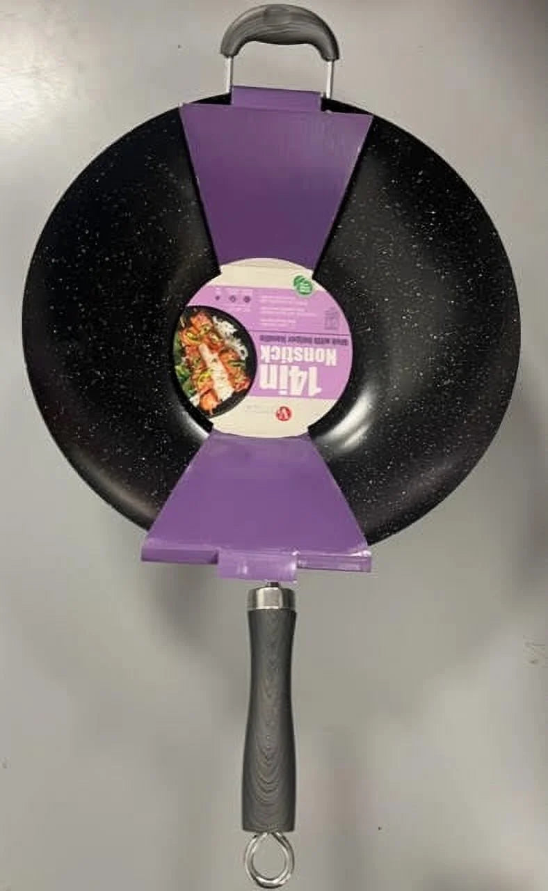14 Inch Nonstick Wok with Helper Handle J9712