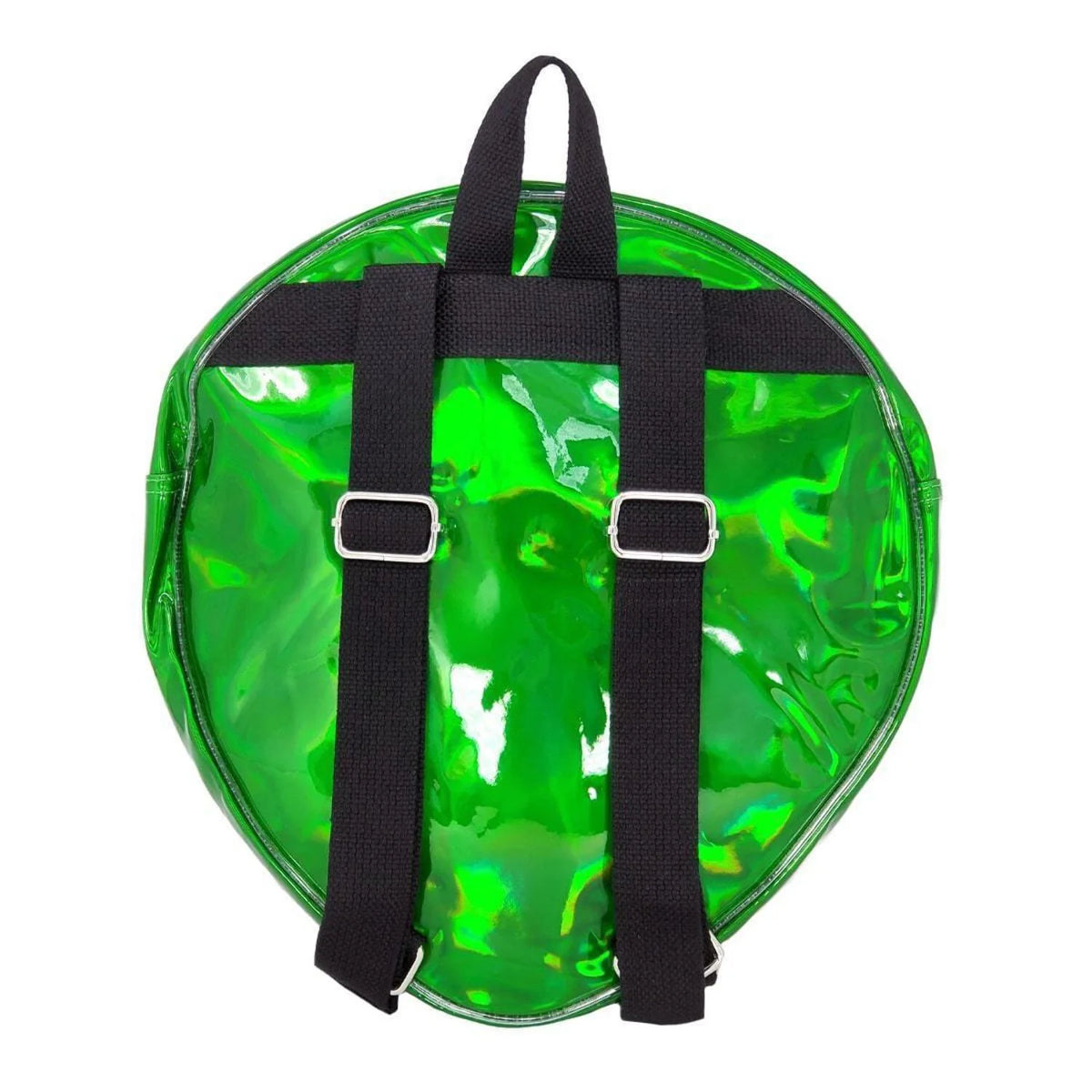 Green Alien Head Vinyl Backpack I2506