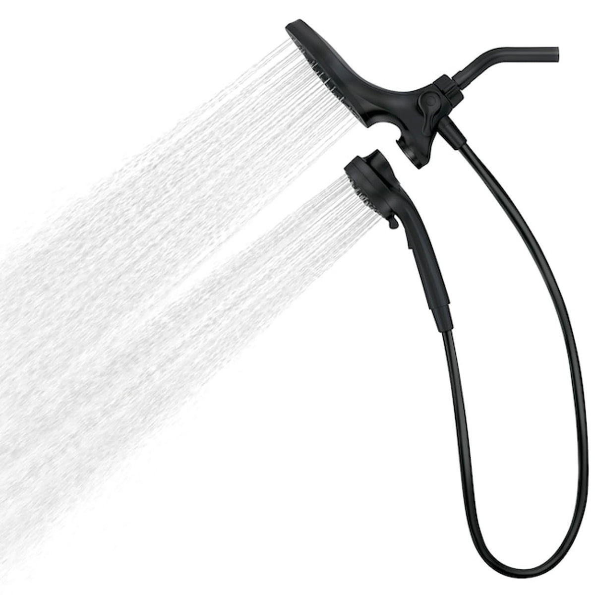 Matte Black Six-Function Showerhead with Handheld Combo J480