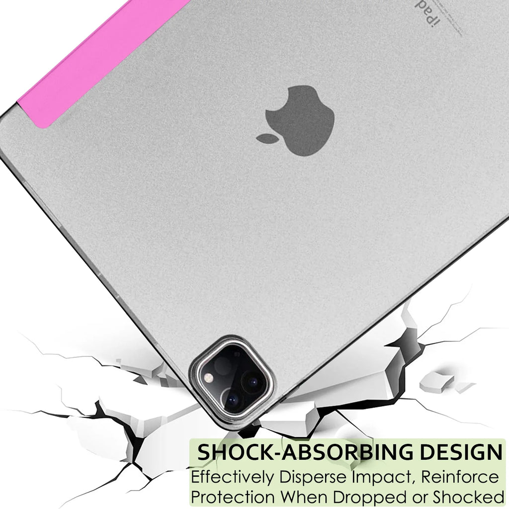 Pink iPad Pro 12.9 Inch Case with Sleep Wake Cover H4183