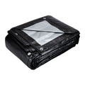 20 ft. x 30 ft. Silver and Black Weather-Resistant Tarp B93195
