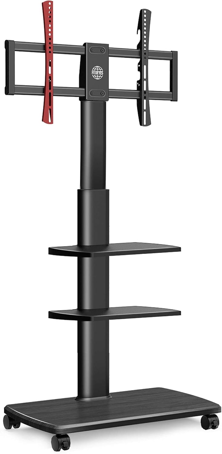 Black Rolling TV Stand for 32-65 Inch TVs C6133