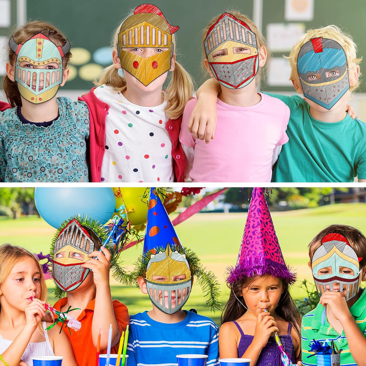 30 Pcs Helmet Craft DIY Shield Craft Knight Helmet Religious Christian Craft B8760