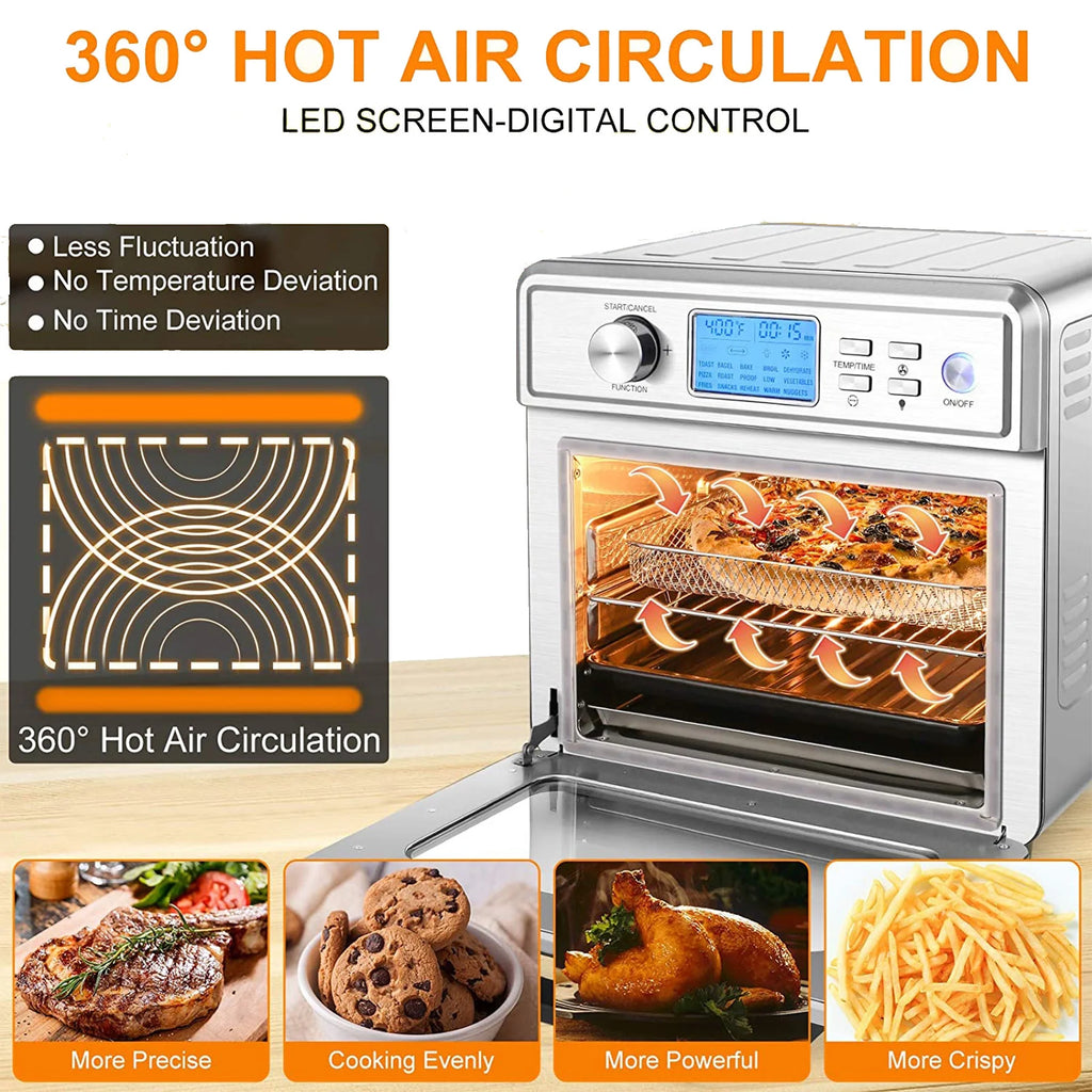 16 in 1 24.5QT Stainless Steel Air Fryer Oven D2952