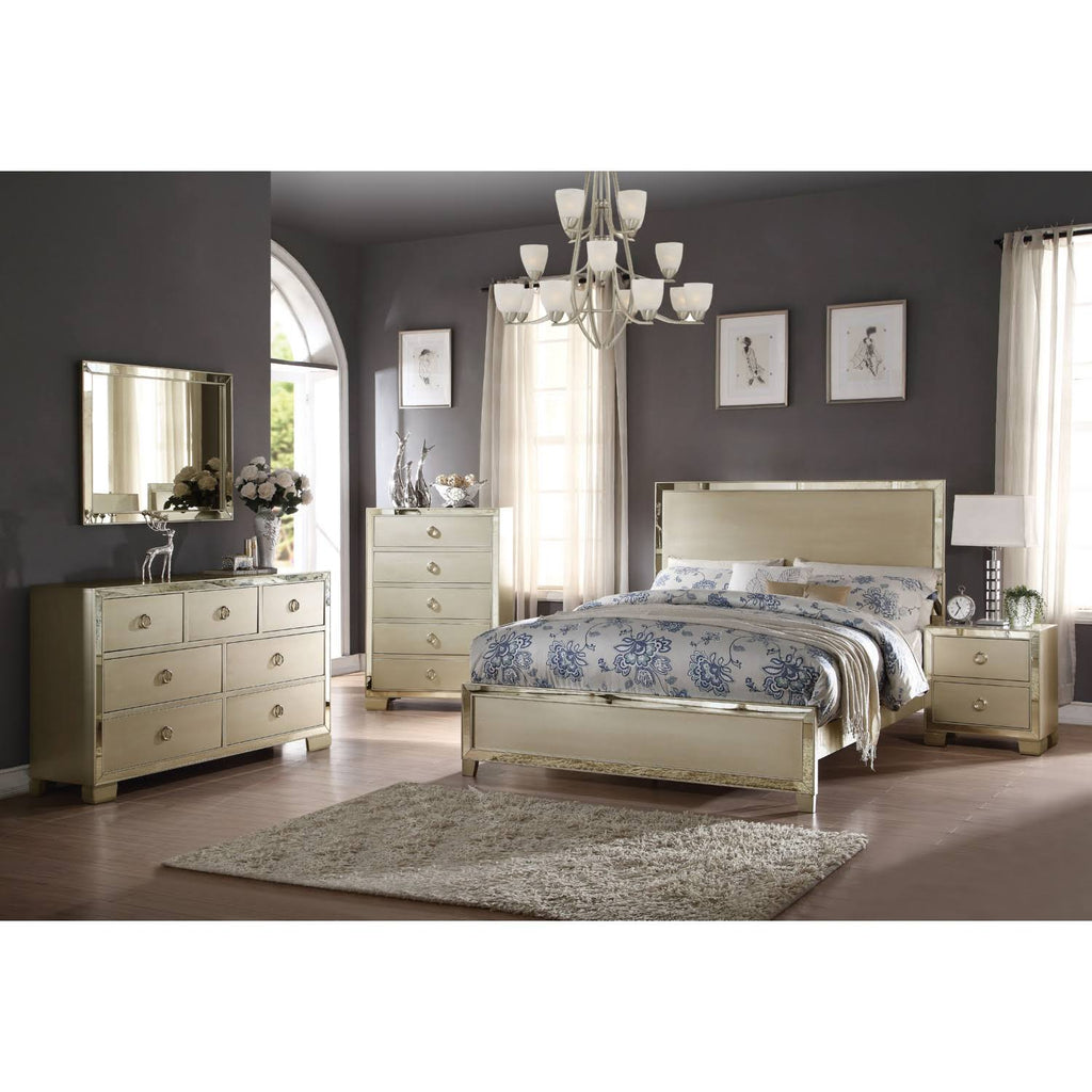 Champagne Eastern King Bed M375