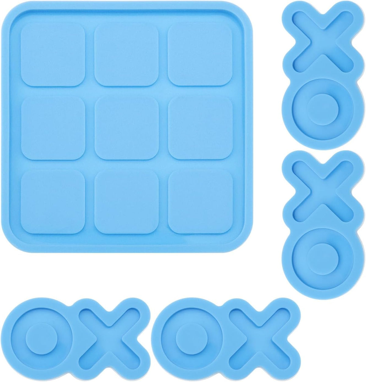 5Pcs Blue Silicone Moulds for Board Game K8715