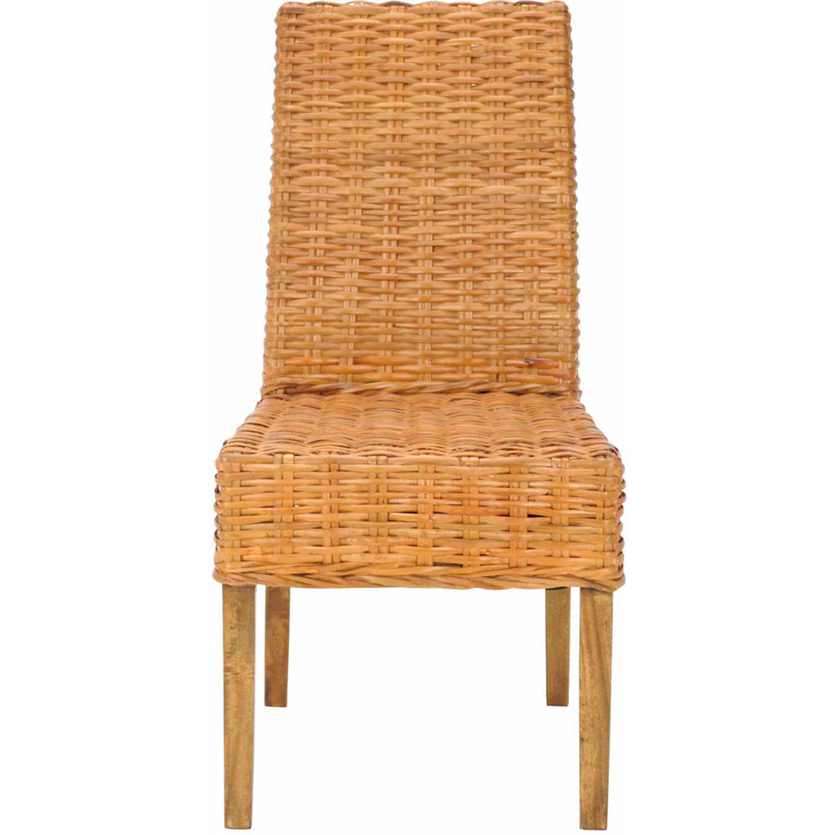 Honey Oak Rattan Side Chair, Set of 2 K1943