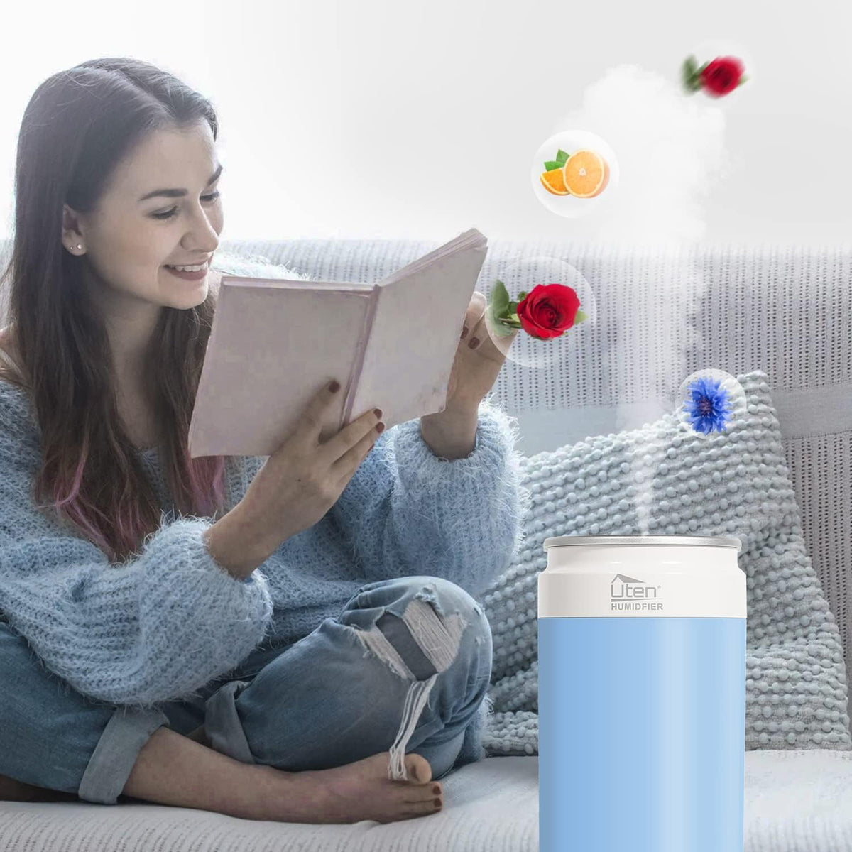 USB Powered Portable Humidifier with 2 Mist Modes R95521