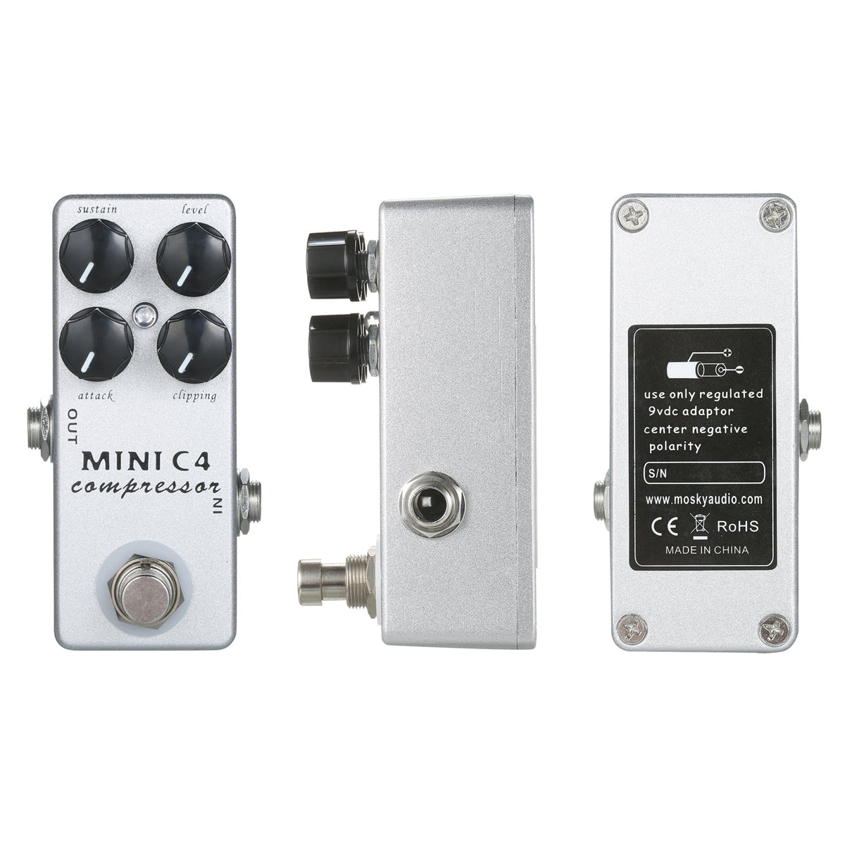 C4 Compressor Guitar Effect Pedal True Bypass P3286