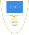 Italian 14K Real Gold Over 925 Sterling Silver Cable Chain Necklace 1.1mm 1.3mm 14 16 18 20 22 24 26 Inch T622193