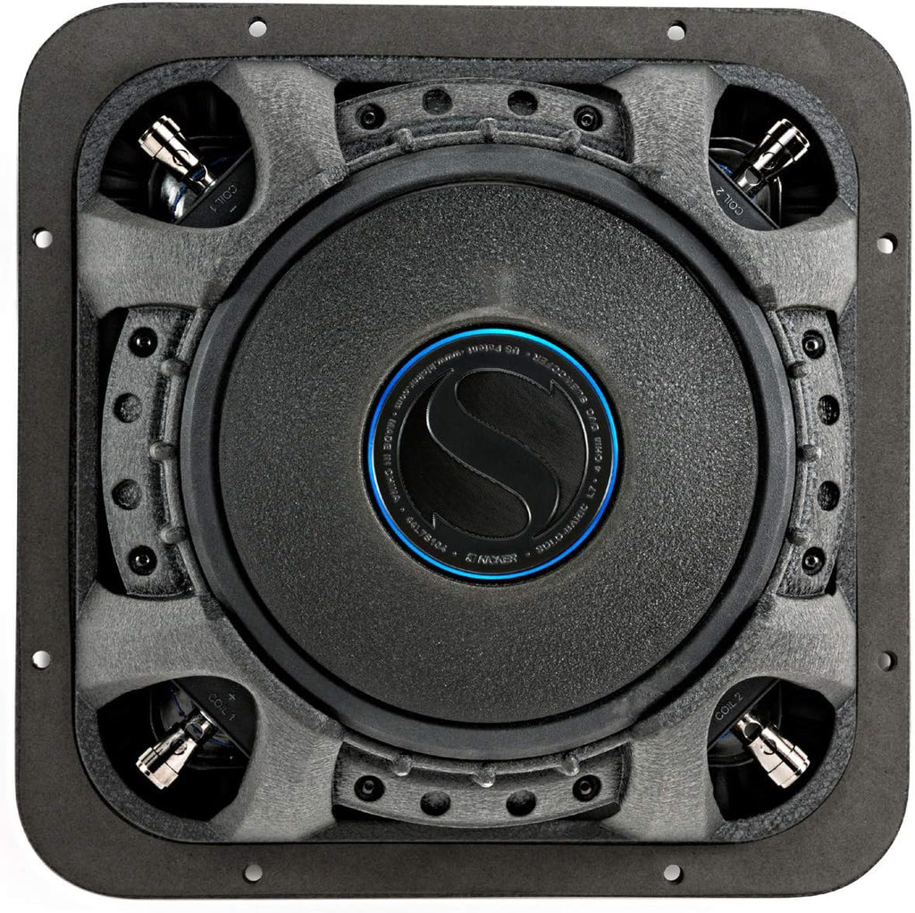 10 Square Dual 2 Ohm Car Subwoofer I5171