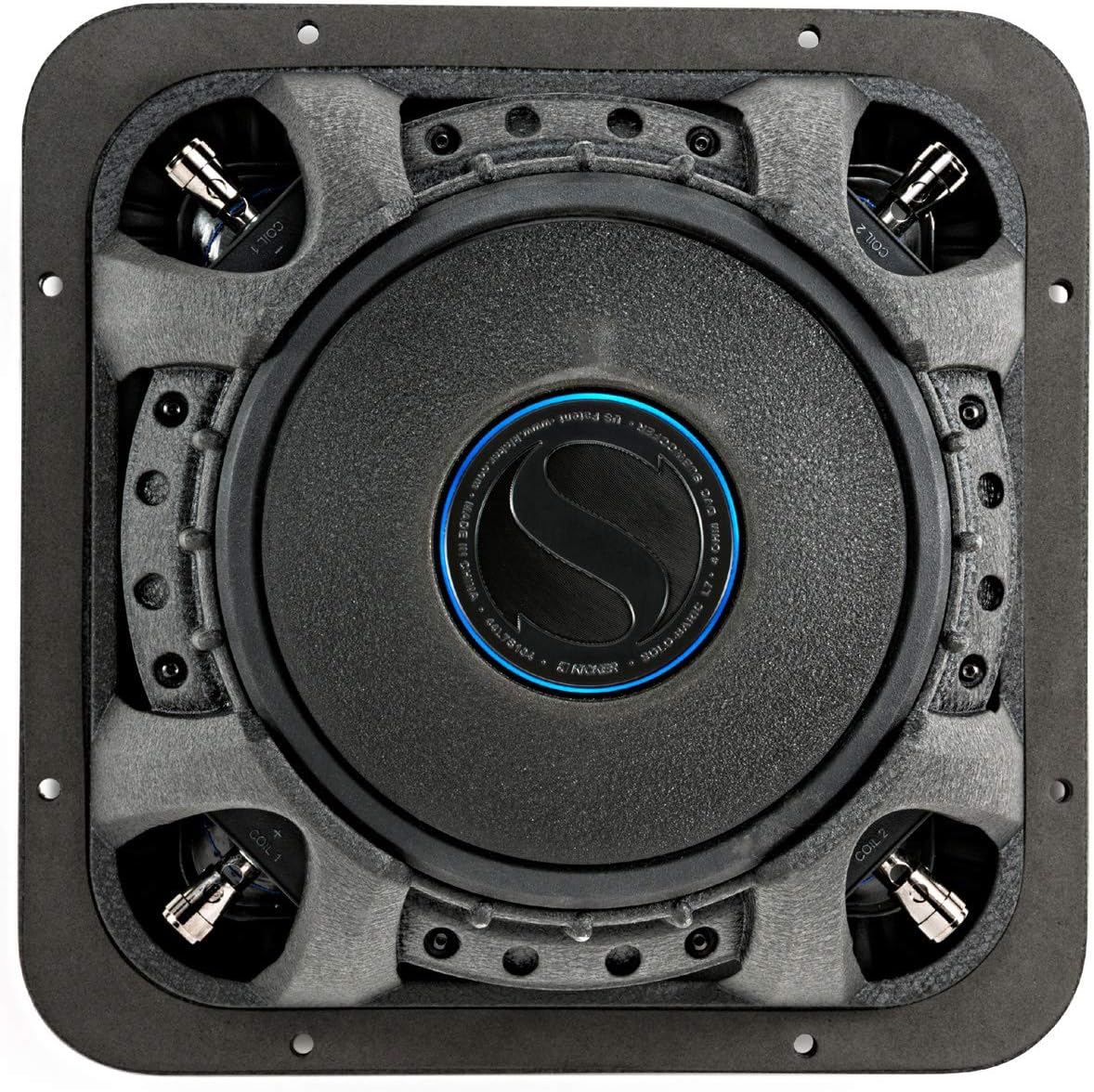 10 Square Dual 2 Ohm Car Subwoofer I5171