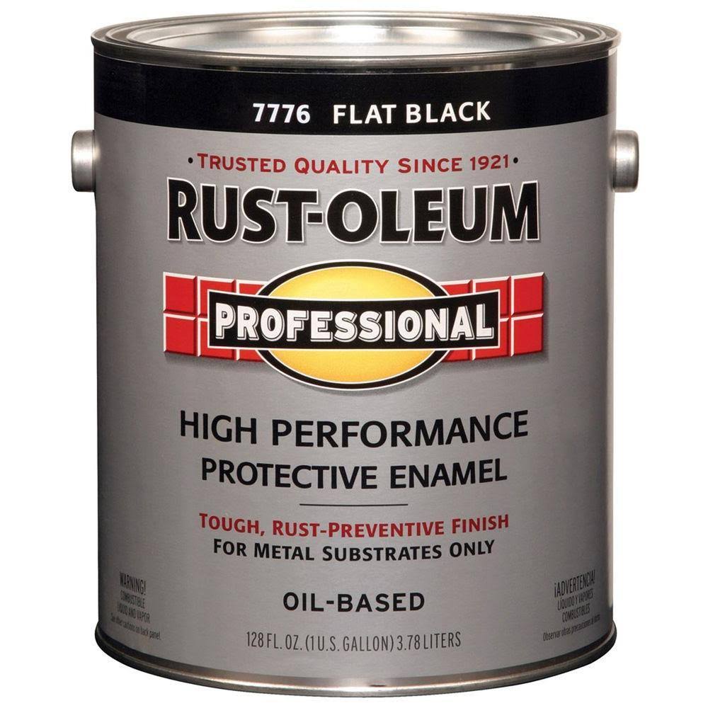 1 gal. Flat Black Oil-Based Interior/Exterior Paint 2-Pack L28004