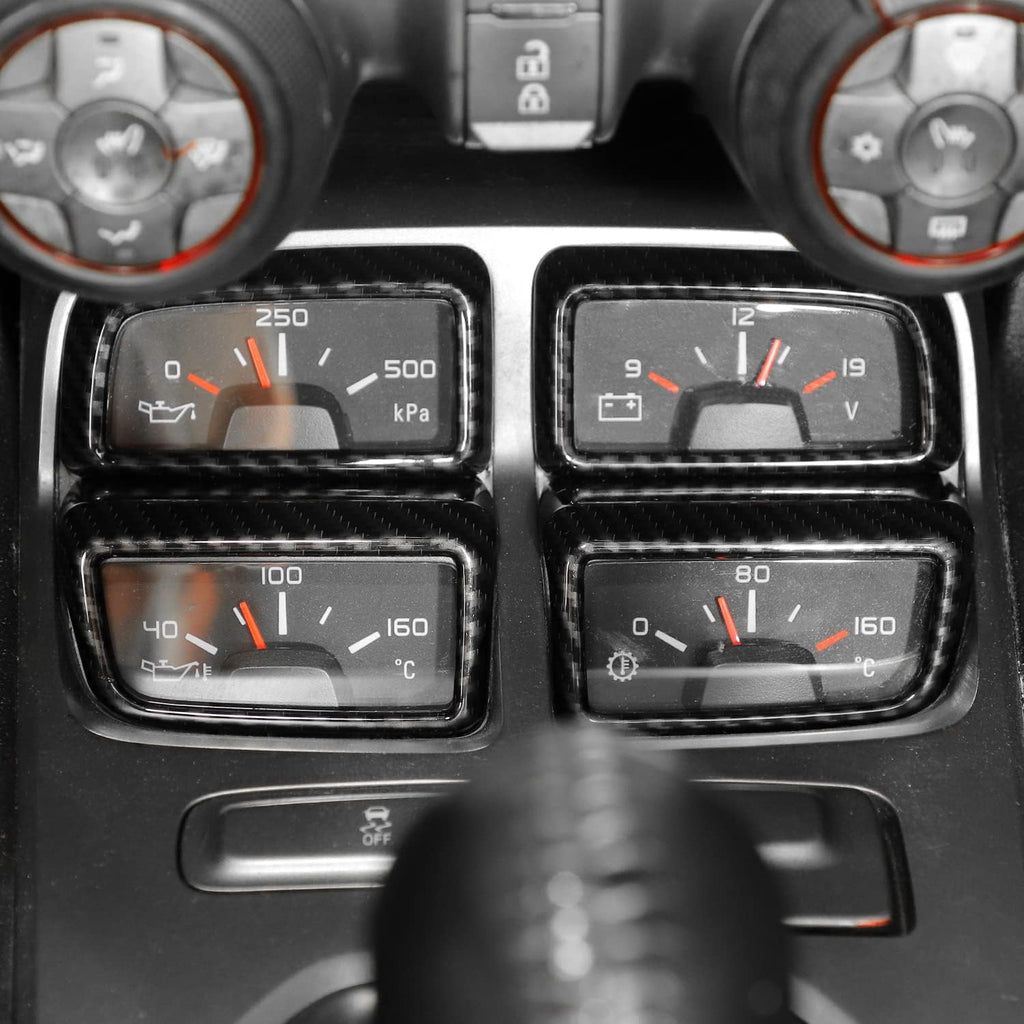Carbon Fiber Center Console Dashboard Frame Bezel 4PCs F834132