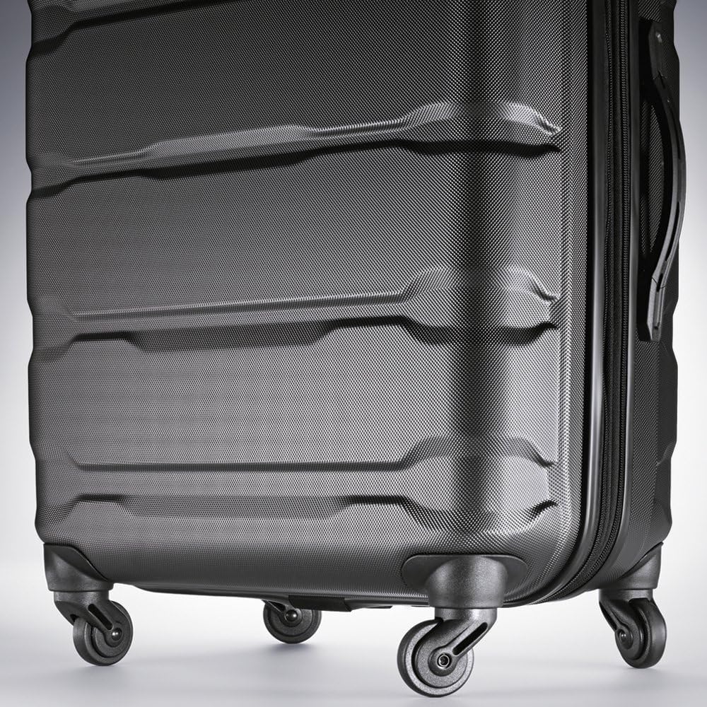 Black Hardside Spinner 2-Piece Luggage Set 24 Inch and 20 Inch W9005
