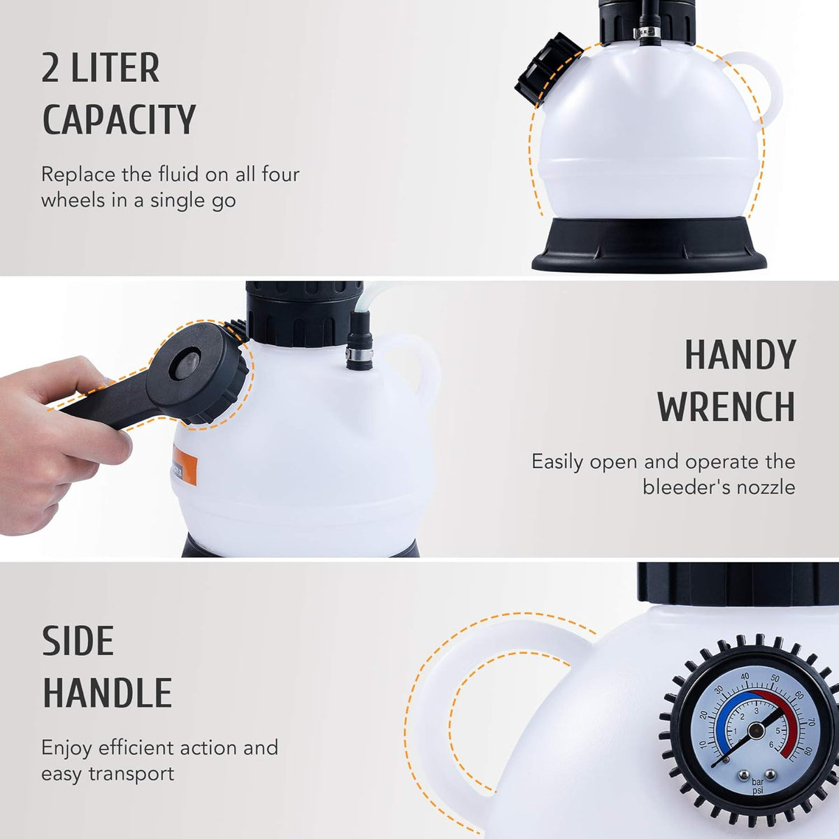 Brake Bleeder Kit with Hand Pump and Adapter K905772