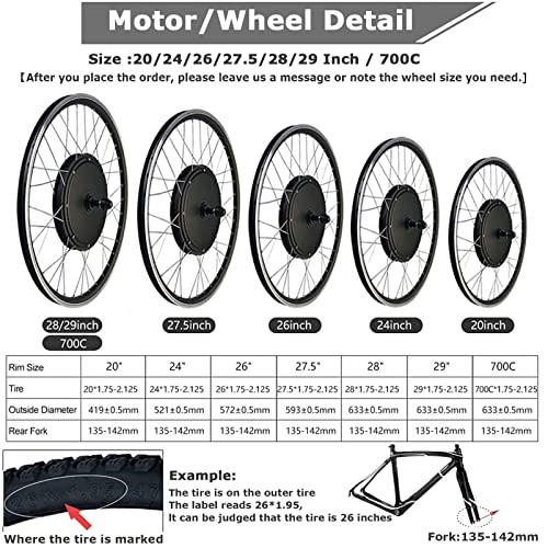 48V 1000W 1500W Electric Bicycle Conversion Kit, Rear Wheel Motor, Smart Controller, Twist Throttle L719