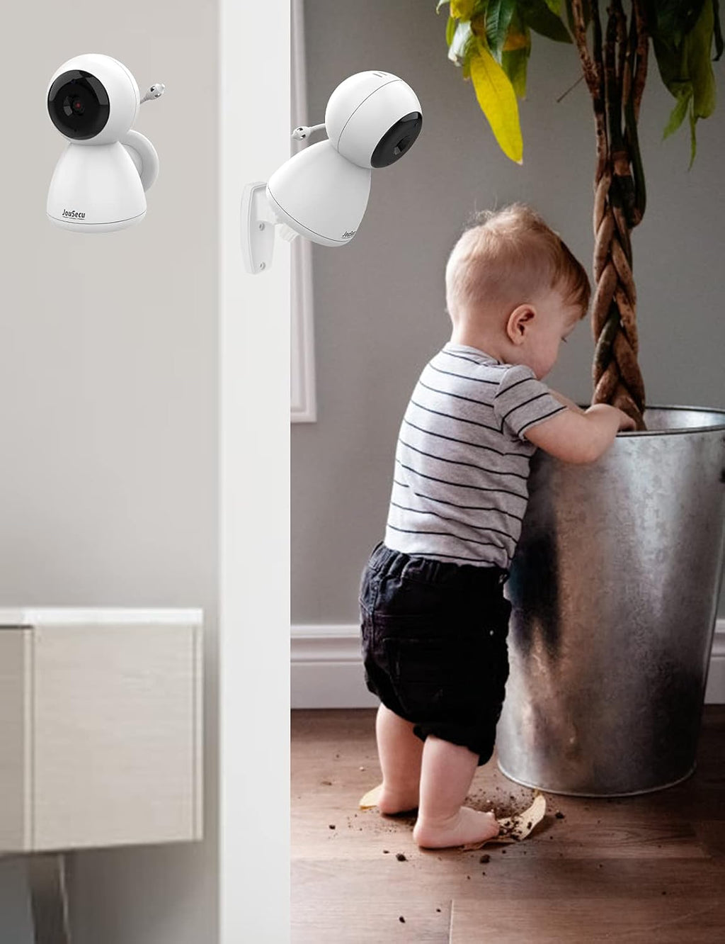 Baby Monitor with 2 Camera and Audio 4.3 Inches LCD Split Screen Q338