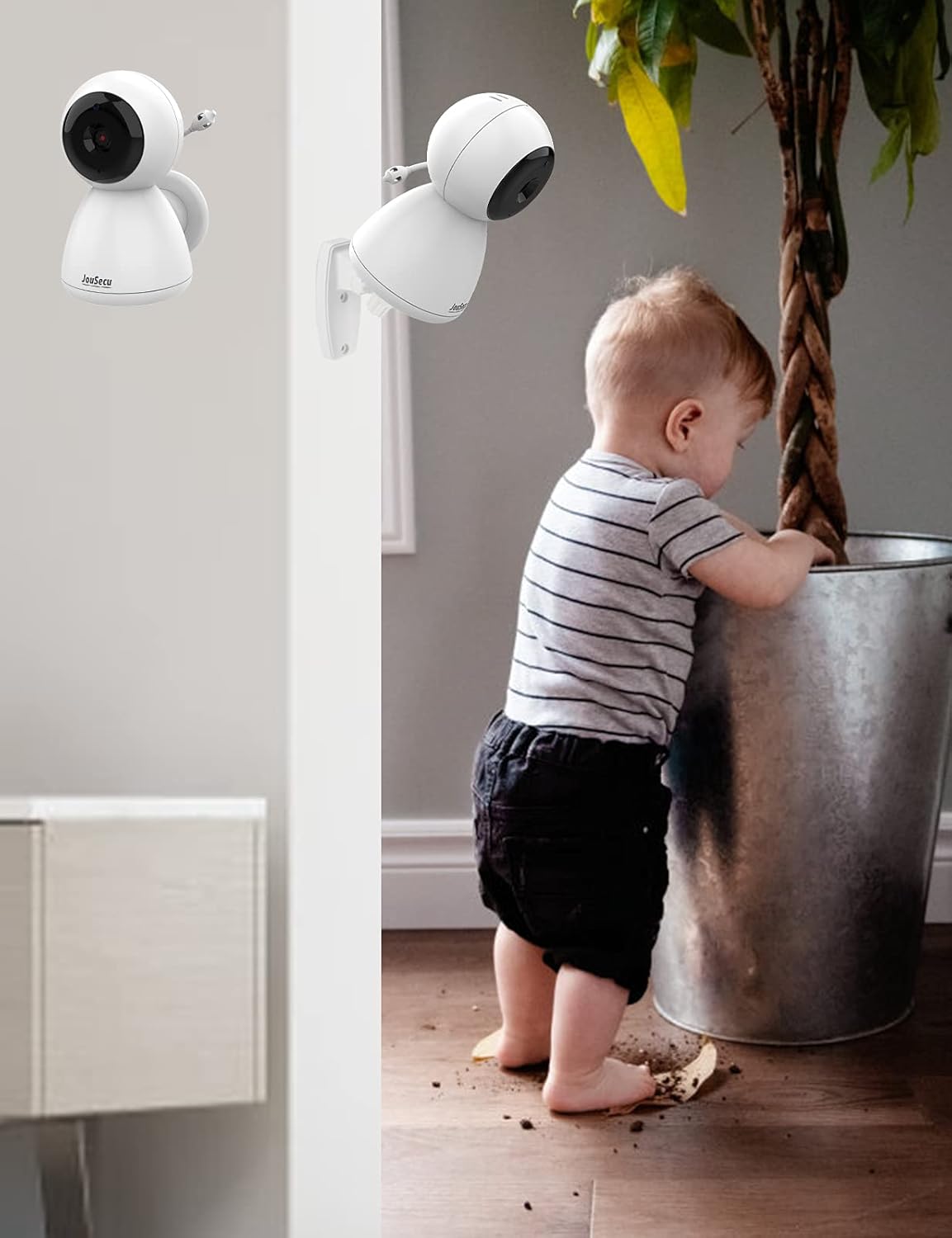 Baby Monitor with 2 Camera and Audio 4.3 Inches LCD Split Screen Q338