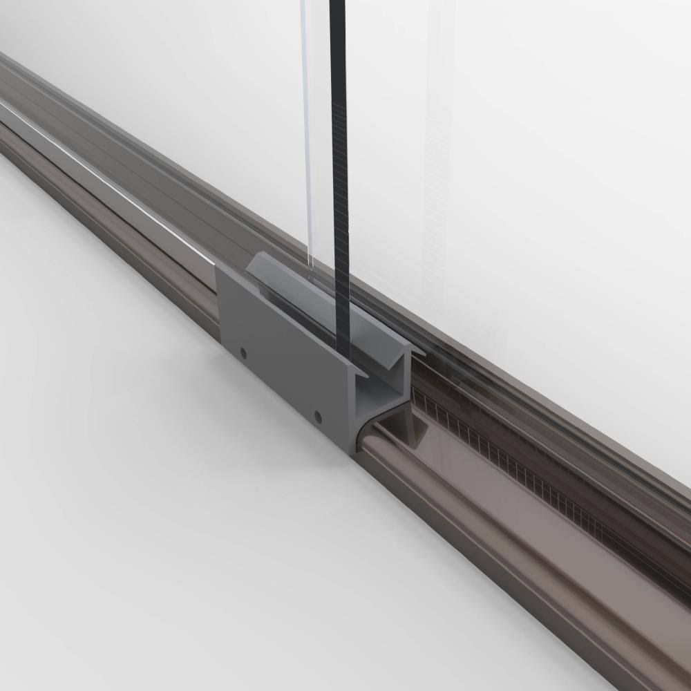 Oil Rubbed Bronze Obscure Frameless Bypass Sliding Shower Door G753348