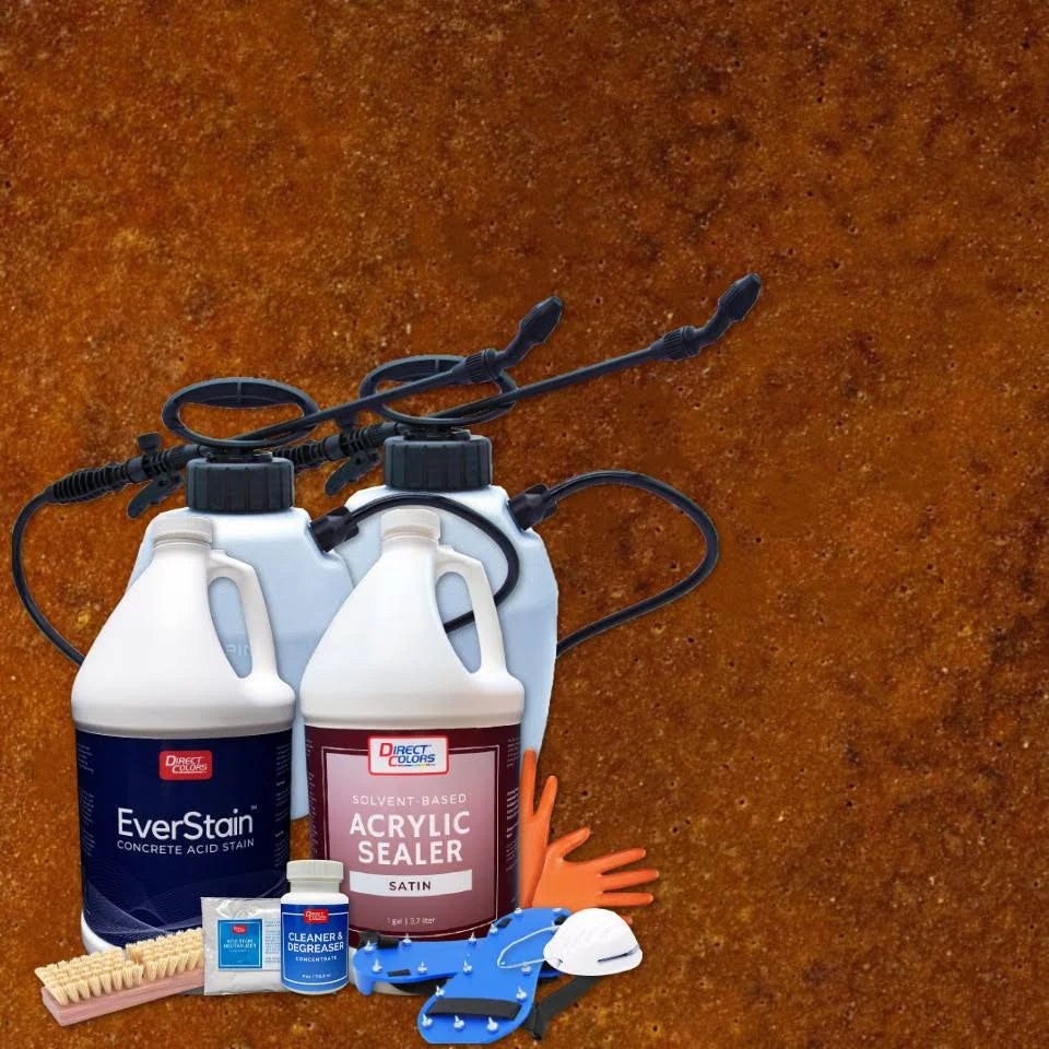 English Red Concrete Acid Stain Kit O49470